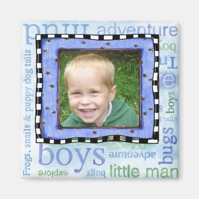 Imán imanes fotográficos (Frente)