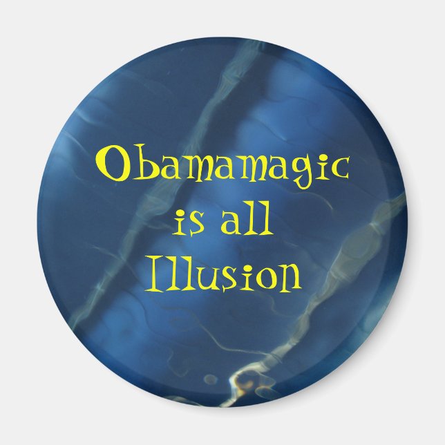 Imán IMG_2352, Obamagic es allIllusion (Frente)