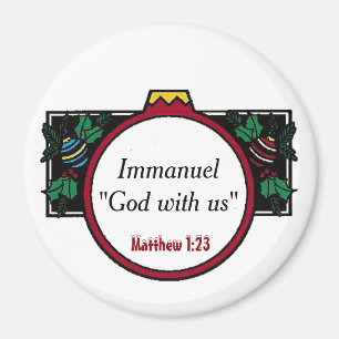 Imán Immanuel Dios con nosotros Navidades Personalizar