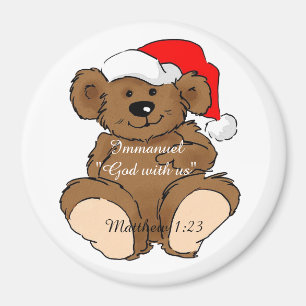Imán Immanuel Dios con nosotros Teddy Personalizar It