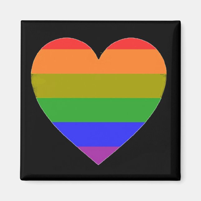 Imán Imnet Rainbpw Heart (Frente)