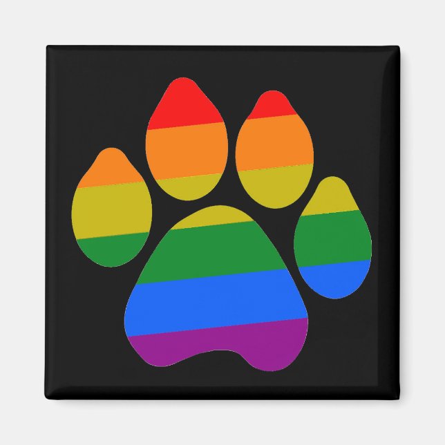 Imán Imnet Rainbpw Paws (Frente)