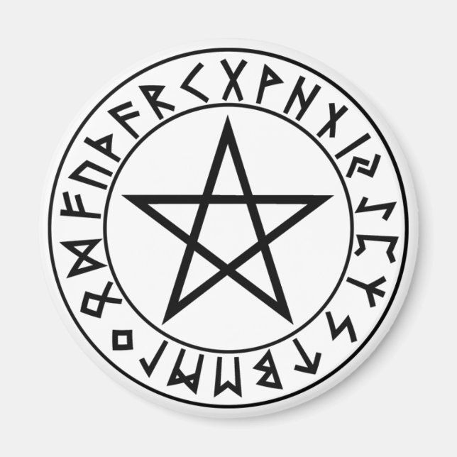 Imán imnet Rune Pentacle (Frente)