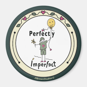 Imán Imperfectamente Perfecto 2C_Round Magnet 3”