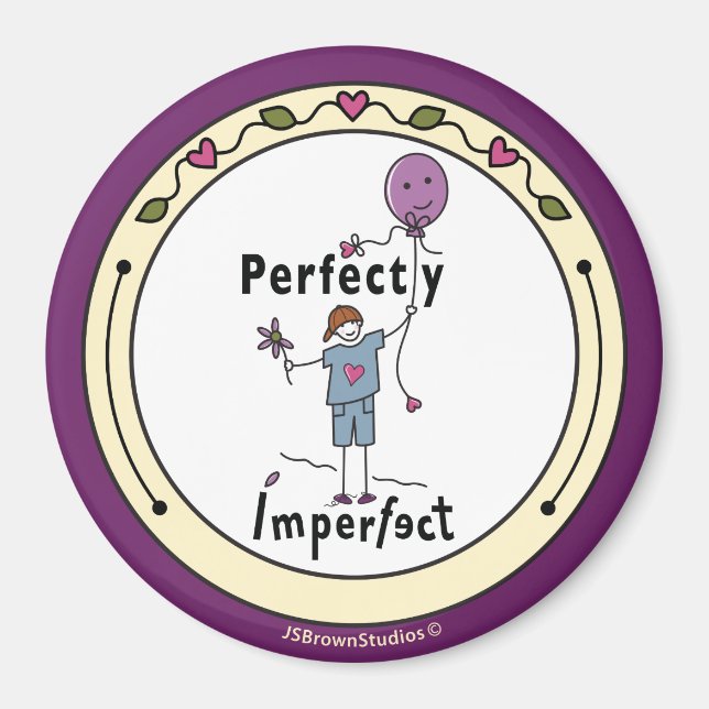 Imán Imperfecto perfecto 2A_Round Magnet 3" (Frente)