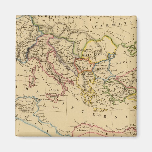 Imán Imperio romano bajo Constantina y Trajano (Frente)