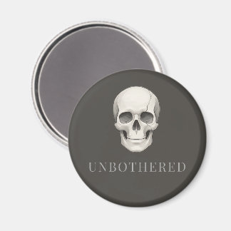 Imán IMPERTURBABLE | Calavera Agrietada Estética Tranqu