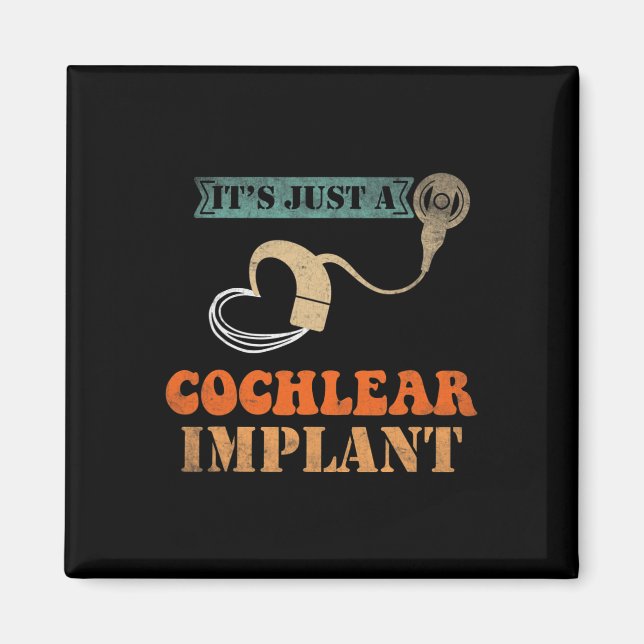 Imán Implante Coclear Hipoacusia Vintage Audición I (Frente)