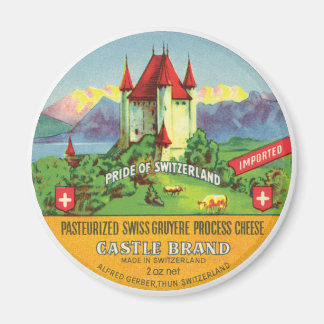Imán Importación de castillo suizo de queso Gruyere sui