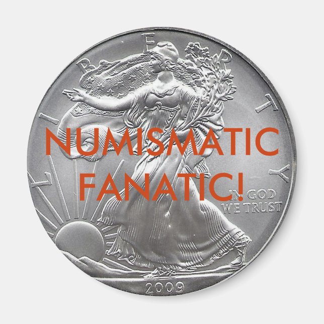 IMÁN IMPORTE FANÁTICO NUMISMÁTICO (Frente)