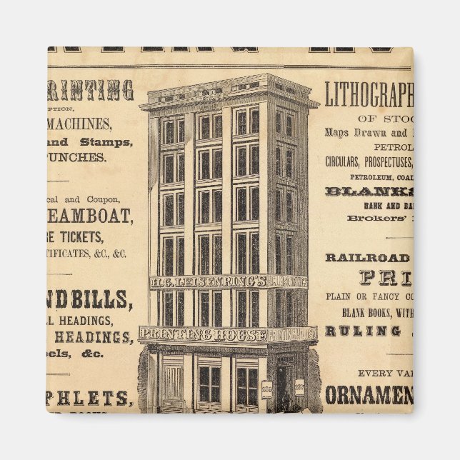 Imán Imprenta de Leisenring (Frente)