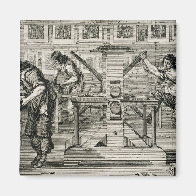 Imán Imprenta francesa, 1642 (grabado) (Frente)