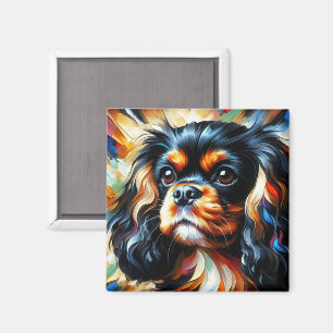 Imán Impresión Acrílica de Perro Cavalier King Charles 