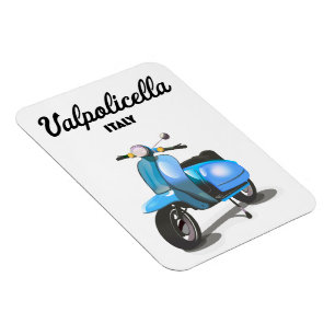 Imán Impresión artística de póster de scooter Valpolice