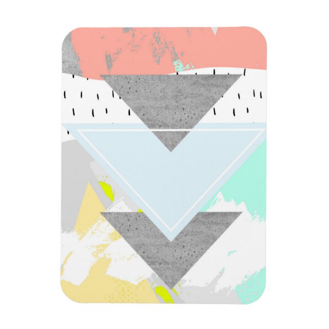 Imán Impresión de arte geométrico (Vertical)