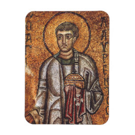 Imán Impresión de arte mosaico ortodoxo de San Lorenzo