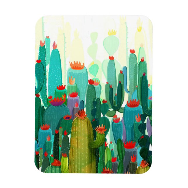 Imán Impresión de cactus | Mucho Cactus (Vertical)