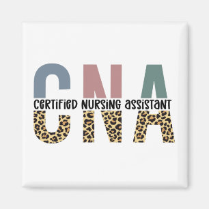 Imán Impresión de Cheetah Asistente de Enfermería Cer