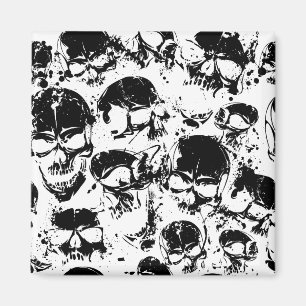 Imán impresión de cráneos de borrón