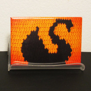 Imán Impresión de crochet de artista de crema de sol tr