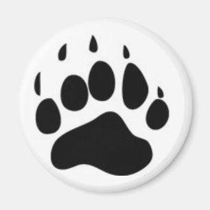 Imán Impresión de la pata de oso