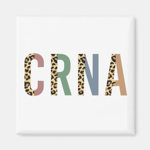 Imán Impresión de leopardo de las anestesistas de CRNA