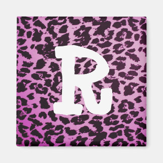Imán Impresión de letra Leopardo Magnet