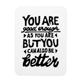 Imán Impresión de línea de cotización motivadora