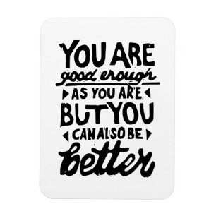 Imán Impresión de línea de cotización motivadora