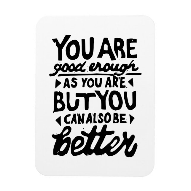 Imán Impresión de línea de cotización motivadora (Vertical)