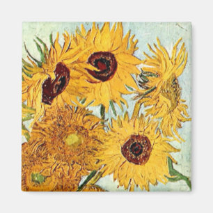 Imán Impresión de los girasoles