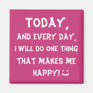 Imán Impresión de motivación linda de las palabras