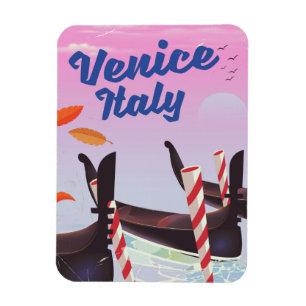 Imán Impresión de vacaciones en góndola de Venecia Ital