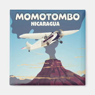 Imán Impresión de viaje al volcán Momotombo Nicaragua.
