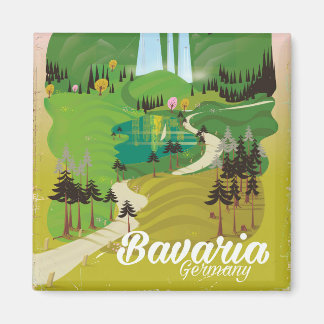 Imán Impresión de viaje paisajista de Baviera Alemania