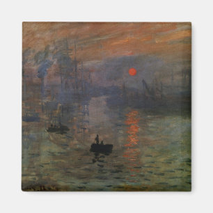 Imán Impresión del amanecer por Claude Monet, arte vint