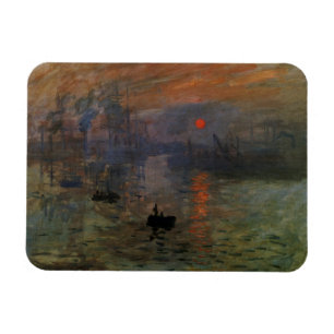 Imán Impresión del amanecer por Claude Monet, arte vint