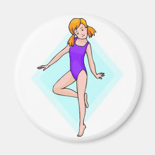 Imán Impresión del gimnasta