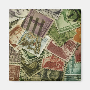 Imán Impresión del sello del vintage