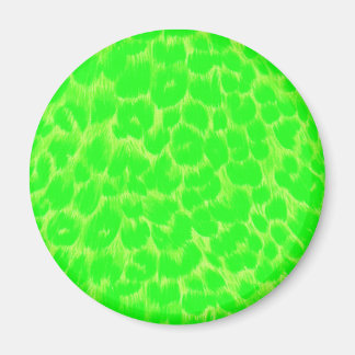 Imán Impresión Neon Green Leopard