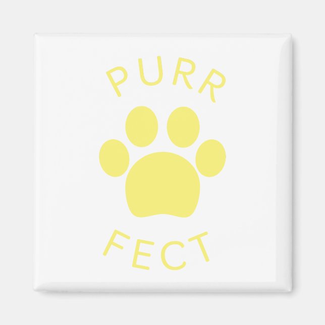 Imán Impresión Perfecta De Papel De Púrpura Amarillo Ga (Frente)