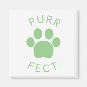 Imán Impresión Perfecta de Par Verde para Gato
