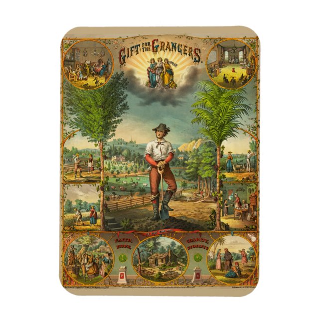 Imán Impresión promocional para miembros de Grange (Vertical)