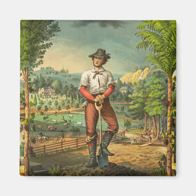 Imán Impresión promocional para miembros de Grange (Frente)