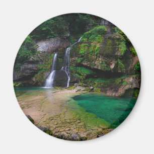 Imán Impresionante cascada Virje, Poster de Eslovenia