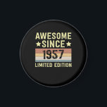 Imán Impresionante desde 1957 cumpleaños retro de 65 añ<br><div class="desc">1</div>