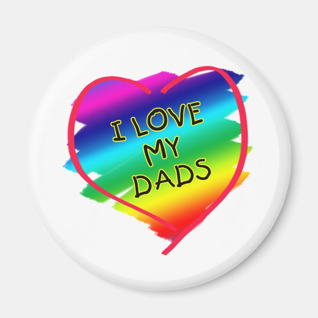 Imán Impresionante diseño para las dads gay (Frente)