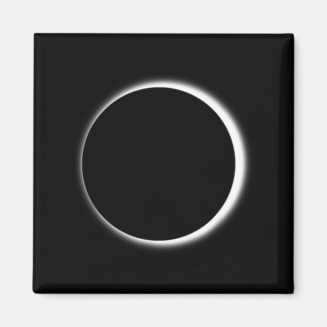 Imán Impresionante eclipse de luna para hombres, mujere (Frente)