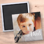 Imán Impresionante papá desde 20XX Moderno y elegante f<br><div class="desc">Este diseño simple y moderno se compone de tipografía de la cadena y cursiva y añade una foto personalizado</div>