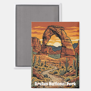 Imán Impresionante Parque Nacional Arcos Antiguos Utah